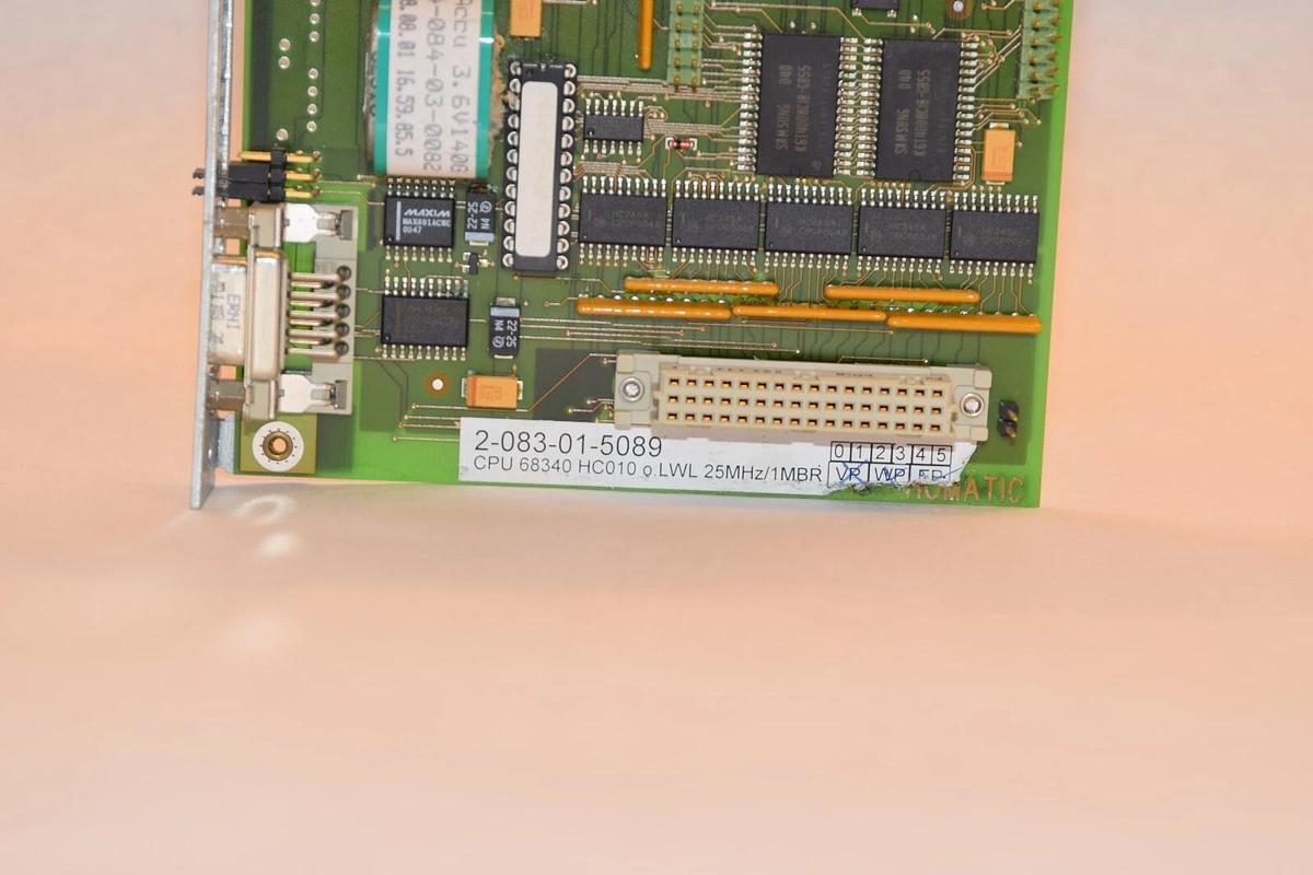 Used HOMATIC 68340 HC010 2-083-01-5089 Rev 07 CPU Circuit Board