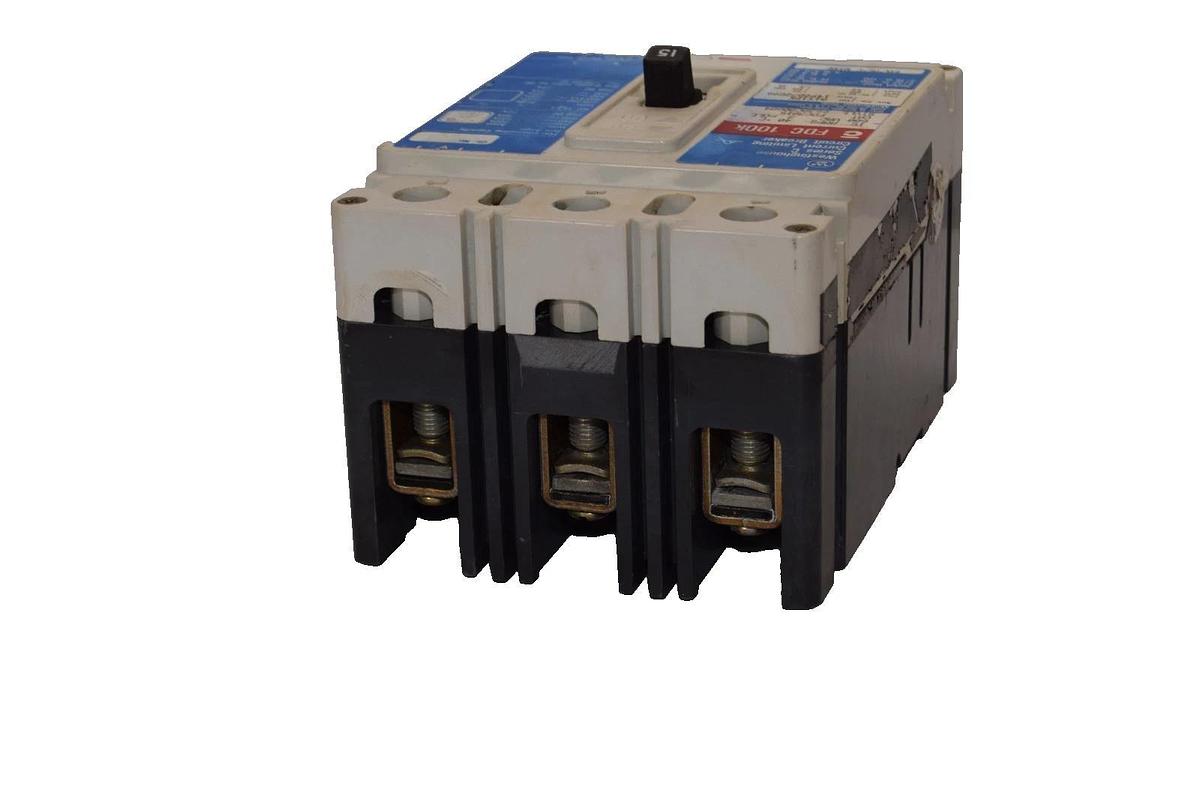 Used Westinghouse 15A Circuit Breaker FDC3015 15 Amp 3P 600V Series C