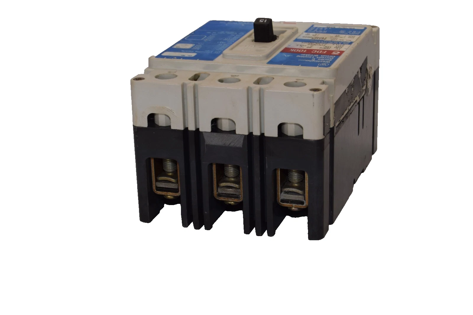 Used Westinghouse 15A Circuit Breaker FDC3015 15 Amp 3P 600V Series C