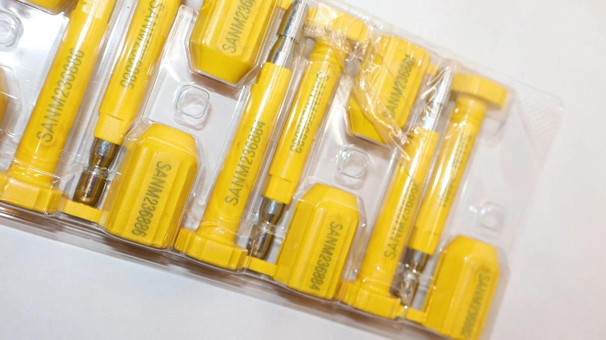 (NEW - Lot 70) Bolt Seal High Security Shipping Cargo Containers & Truck Yellow
