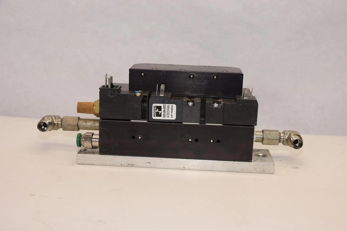 Used ROSS LT32NA27500W Leak Test Manifold With 1500-B9-8003 24Vdc Solenoid Valve