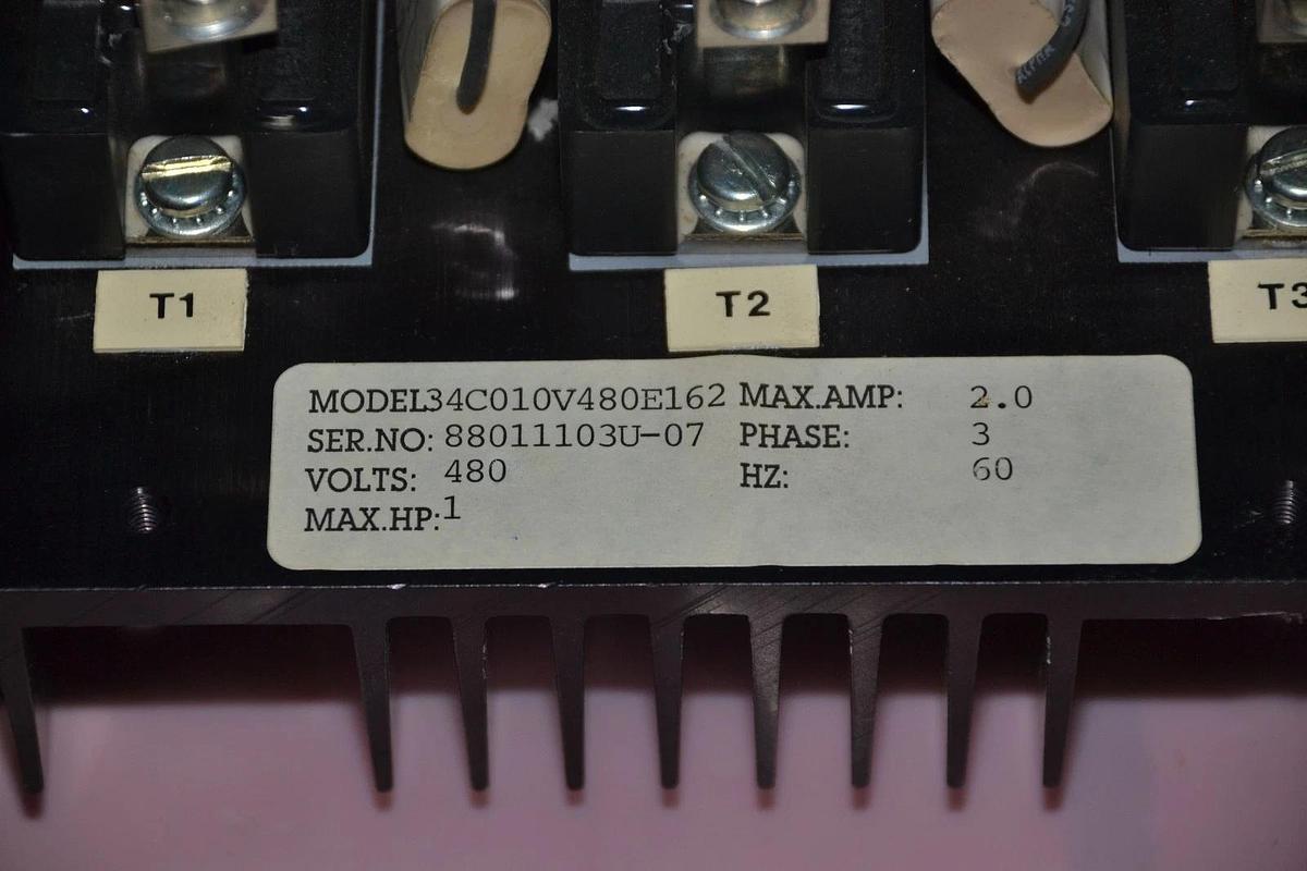 Used PEEDSTAR VARIABLE FREQUENCY DRIVE 34C010V480E162 2 A 480 V 1 HP 3 PH