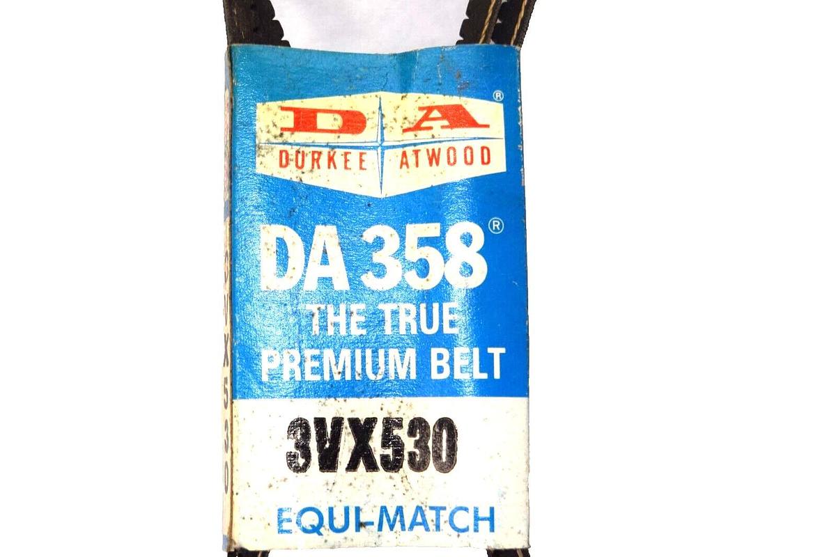 (NEW) DURKEE ATWOOD DA 358 , 3VX530 Equi-Match Cogged V-Belt USA