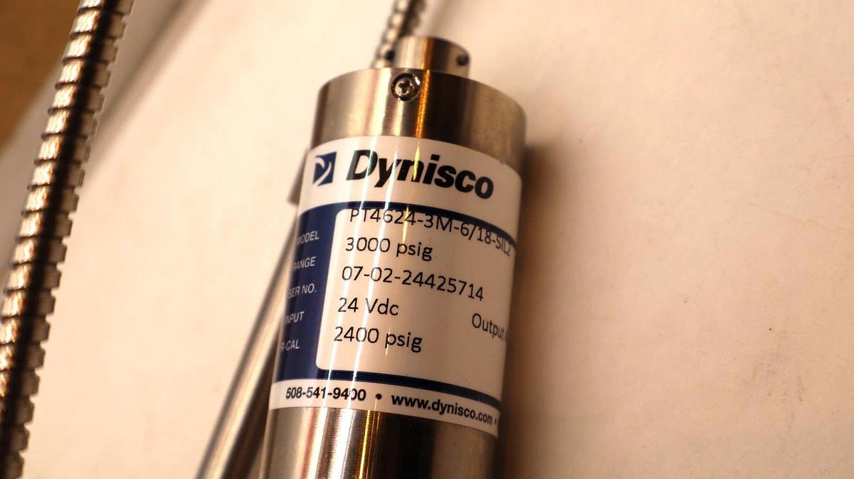 (NEW) DYNISCO PT4624-3M-6/18-SIL2 3000psig 24Vdc Pressure Sensor