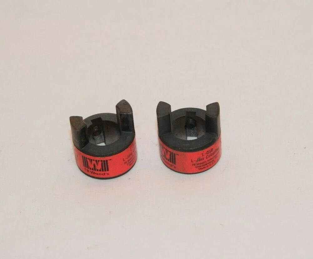 (NEW - Lot of 2) TB WOODS USA L-050 L05058 5/8" Bore L-Jaw Coupling