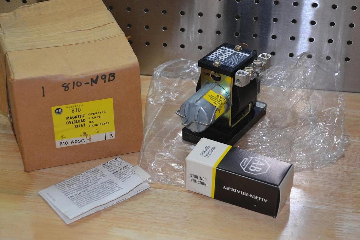 Allen Bradley Overload Relay 810-A03C 810 A03C 810A03C 600V 600 V NEW