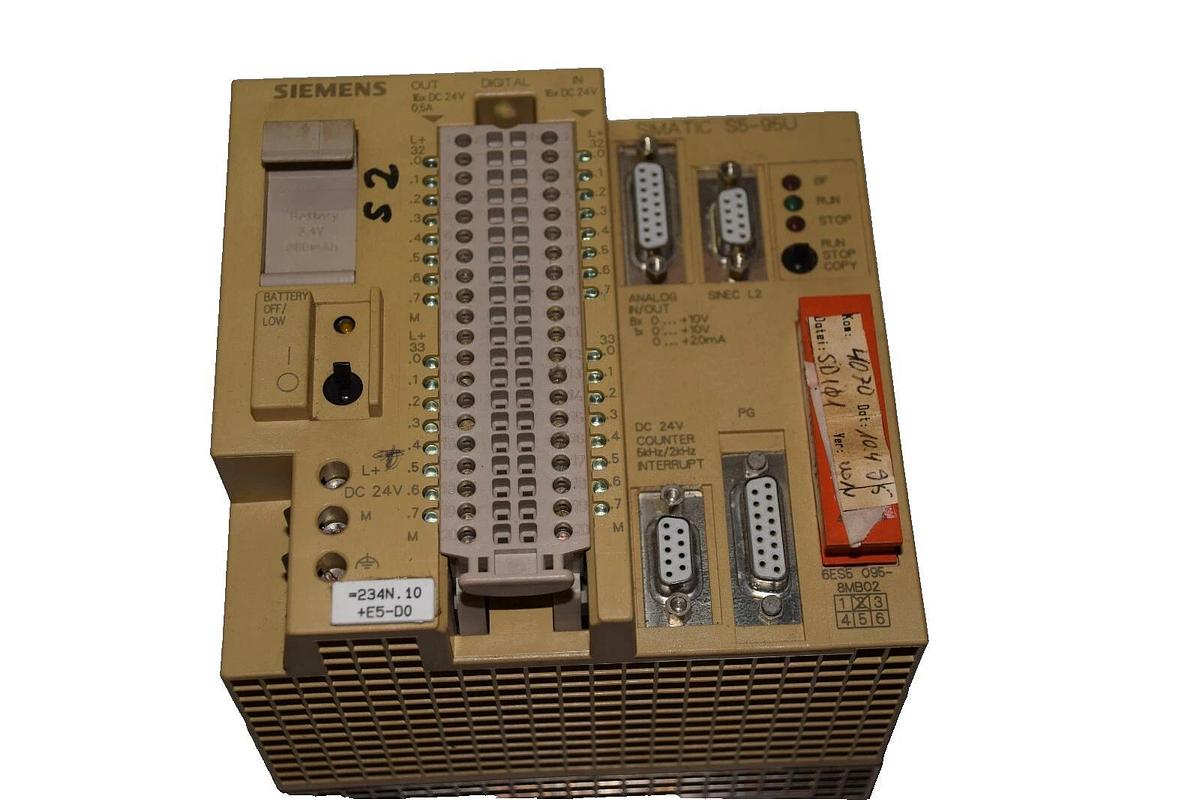 Used SIEMENS SIMATIC 6ES50958MB02 COMPACT CONTROLLER 6ES5 095-8MB02