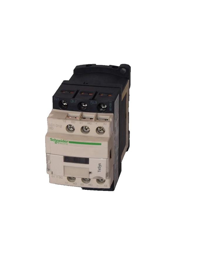 Used SCHNEIDER ELECTIRC LAD4TBDL , LC1 D12 , LC1D12 25A 24Vdc Contactor