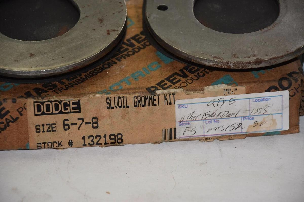 DODGE 132198 SIZE 6-4-8 SLVIOL GROMMET KIT NEW