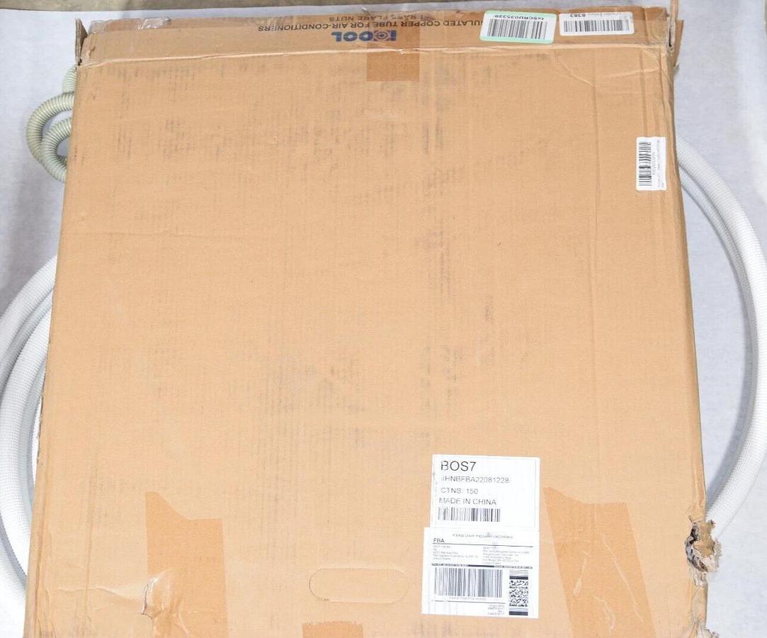(NEW) COOL BOS7 , JHNBFBA22081228 25' Insulated Copper Tubing With Fittings