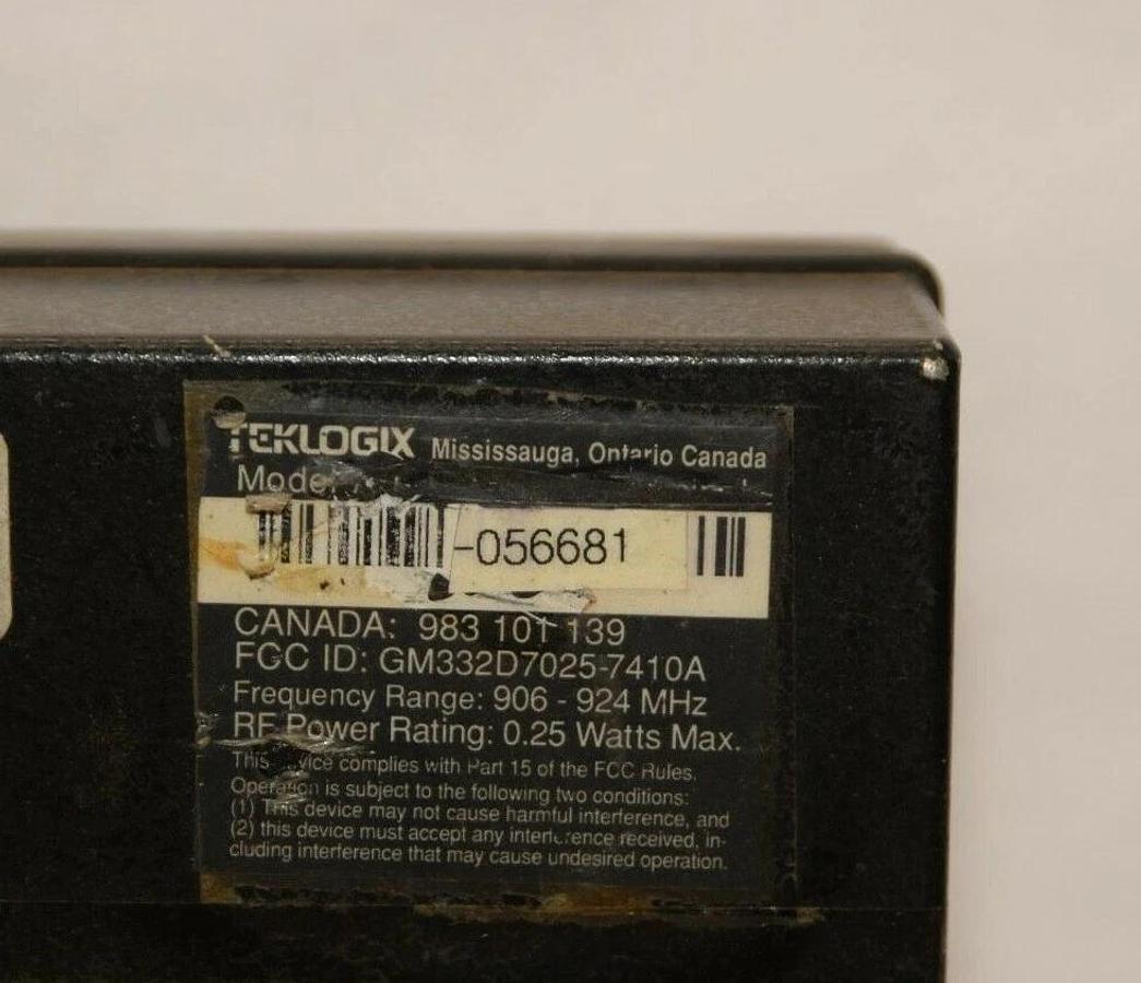 Used TEKLOGIX 8050 Operator Interface