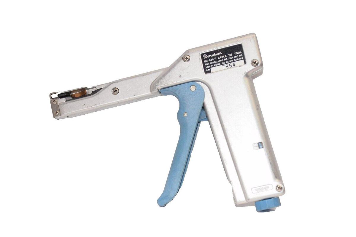 Used DENNISON Installing MS 3367 and MS 3368 Straps Bar-Lok Cable Tie Tool Gun