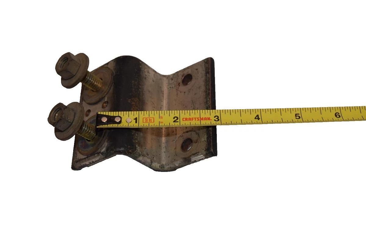 Used 3" x 1-1/2" x 1" x 1-1/2" Brace Bracket with 3/8" Studs  (Lot of 2)