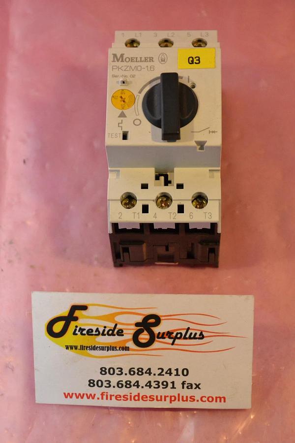 Used KLOCKNER-MOELLER RELAY MODULE PKZM0-1,6 PKZM0 1 6 PKZM016