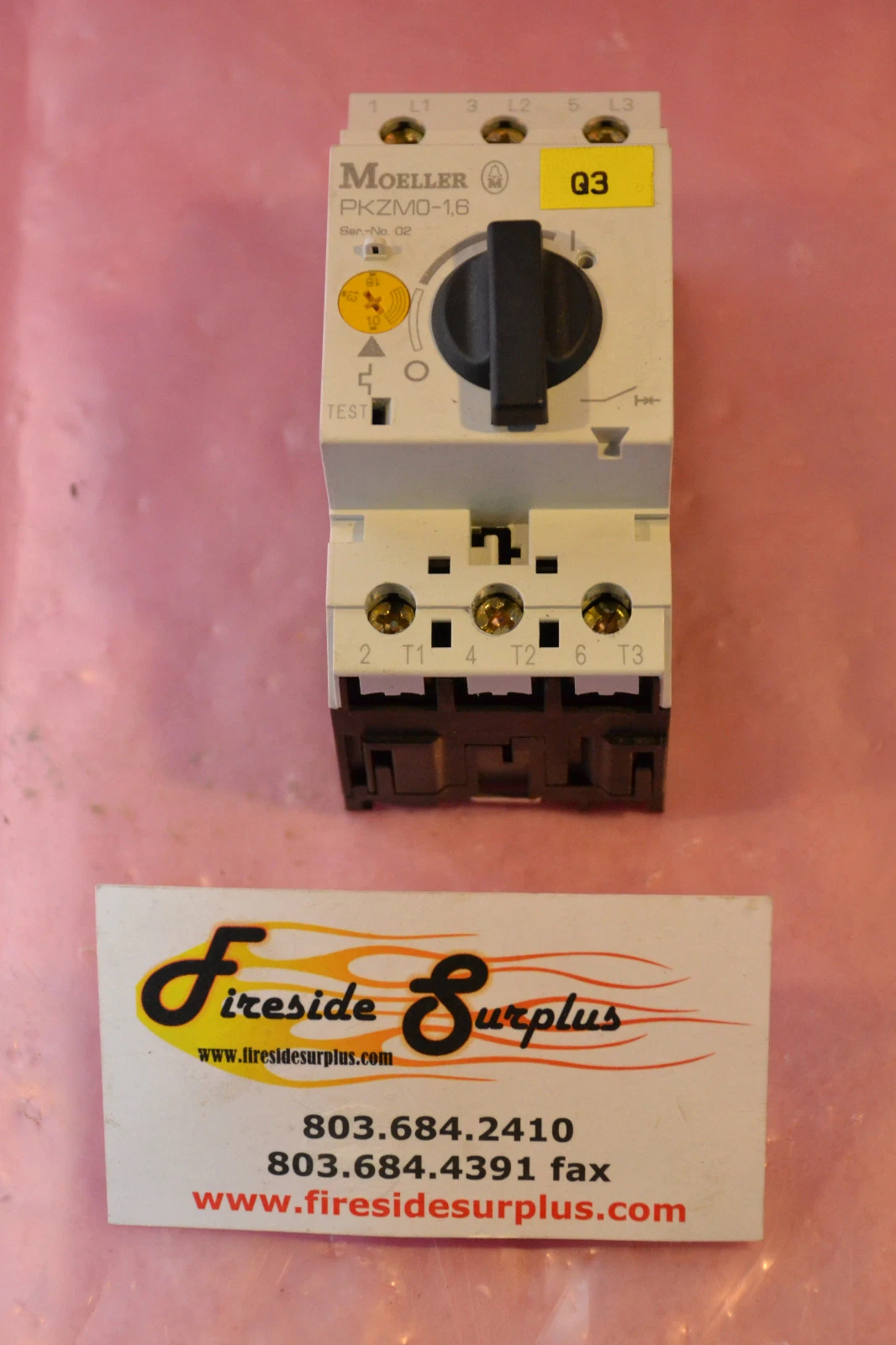 Used KLOCKNER-MOELLER RELAY MODULE PKZM0-1,6 PKZM0 1 6 PKZM016