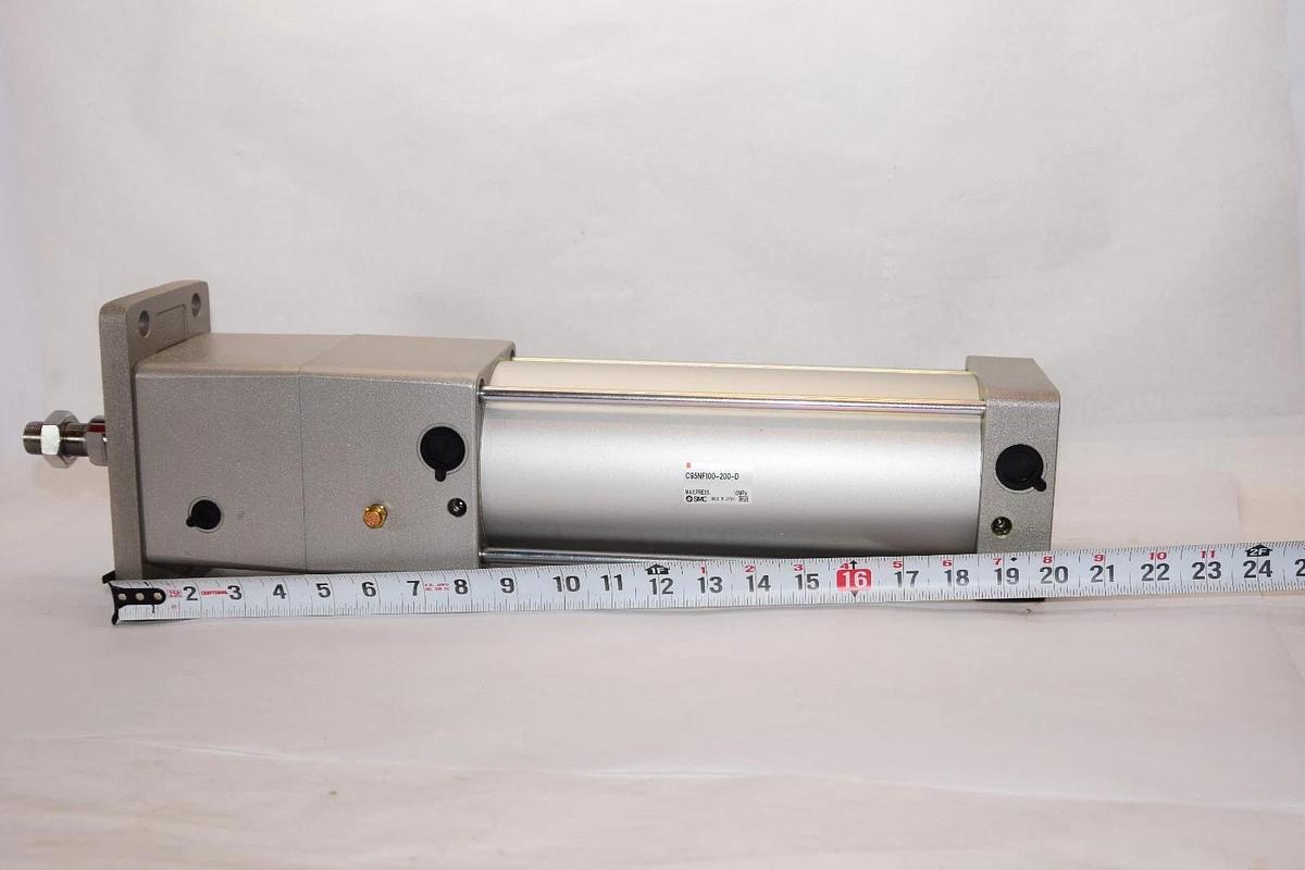 (NEW) SMC C95NF100-200-D C95NF100200D 1.0MPa Pneumatic Cylinder