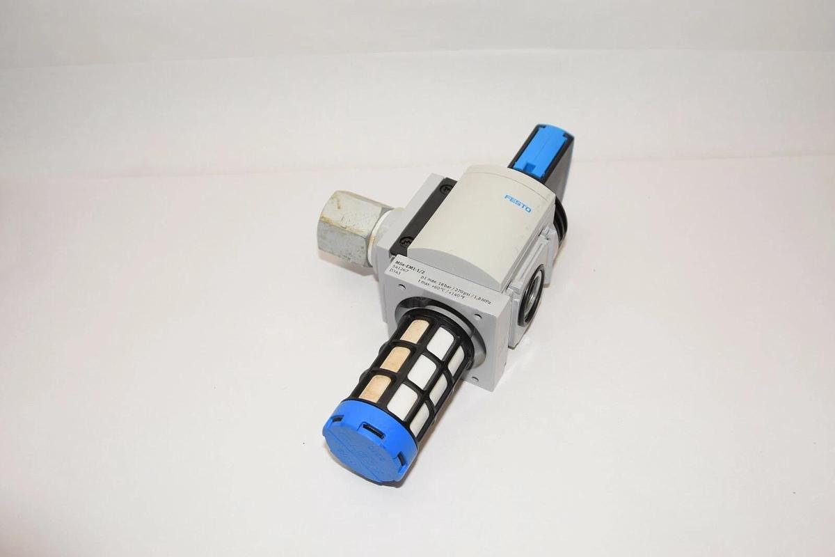 Used FESTO MS6-EM1-1/2 18 Bar 270psi Manual On/Off Soft Start Valve