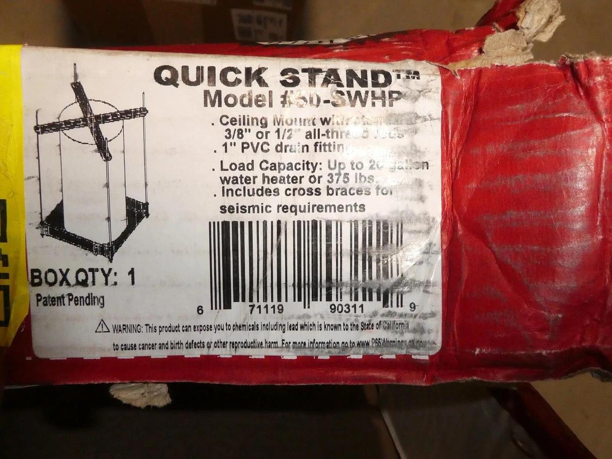 Holdrite Quick Stand 50-SWHP Ceiling Mounted Suspended Water Heater QuickStand