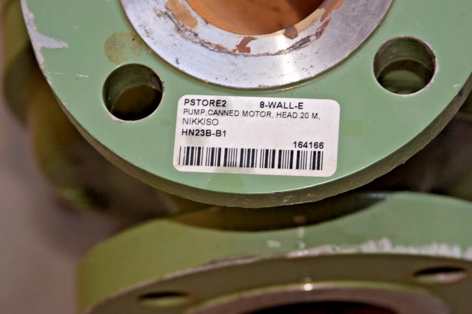 Used Nikkiso Non-Seal Pump TBP4 HN23B-B1 HN23BB1 Head: 20m 3.6kw 460v 500 L/min