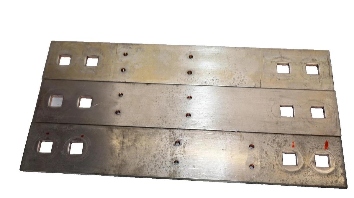 Used 12" x 2" x 1/4" Copper Buss Bar Bracket (Lot of 3)