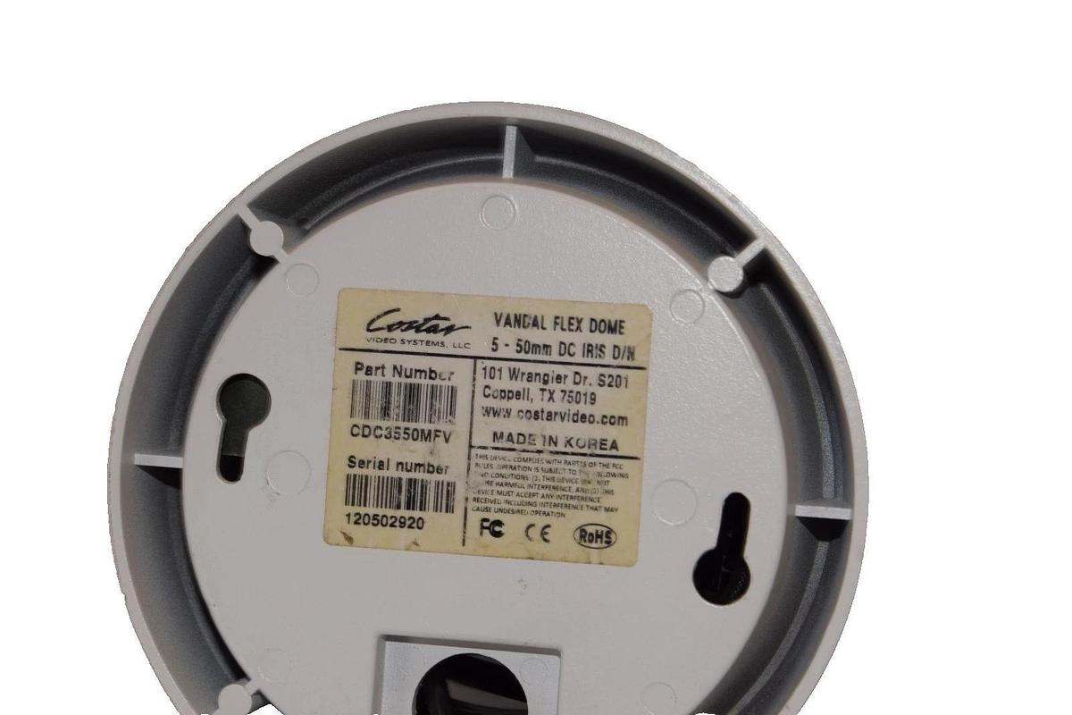 Used Costar CDC3550MFV 5-50mm Vandal Flex Dome Security Camera