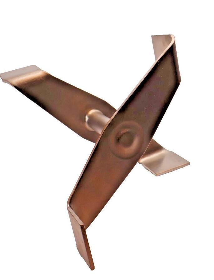 SS Stainless Auger Agitator Mixer Propeller Mixing Blade Lightnin ? 1" Shaft NEW