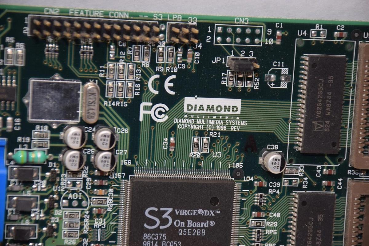 Used DIAMOND STEALTH 3D 2000 Pro 22030229-001 , 23030229-201 2MB Video Board Card