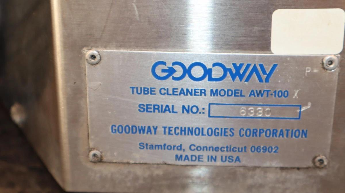 Used Goodway Tube Pipe Cleaner AWT-100X AWT100X Clipper Air Val 3C-30A2-S