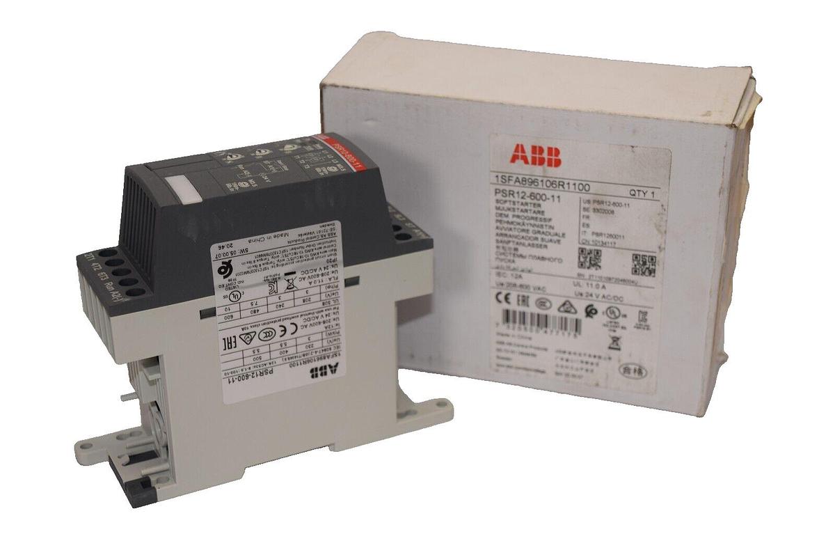 (NEW) ABB PSR12-600-11 , PSR1260011 , 1SFA896106R1100 Soft Starter