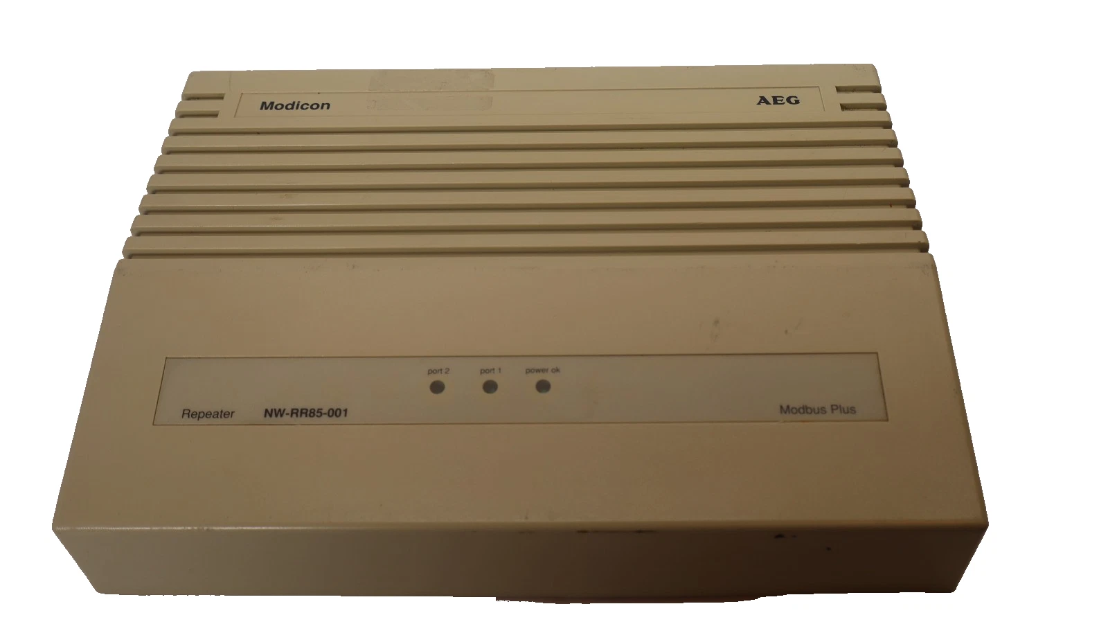 Used AEG Modicon Repeater Assembly Module NW-RR85-001 , NWRR85001 (Cosmetic Dmg)