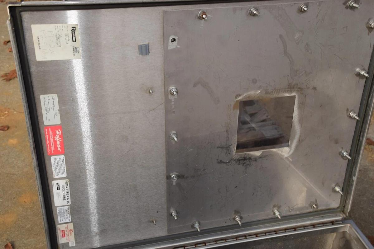 Used Hoffman SS Industrial Control Panel S/S Enclosure 24"x 30"x 20" K-Tron Soder