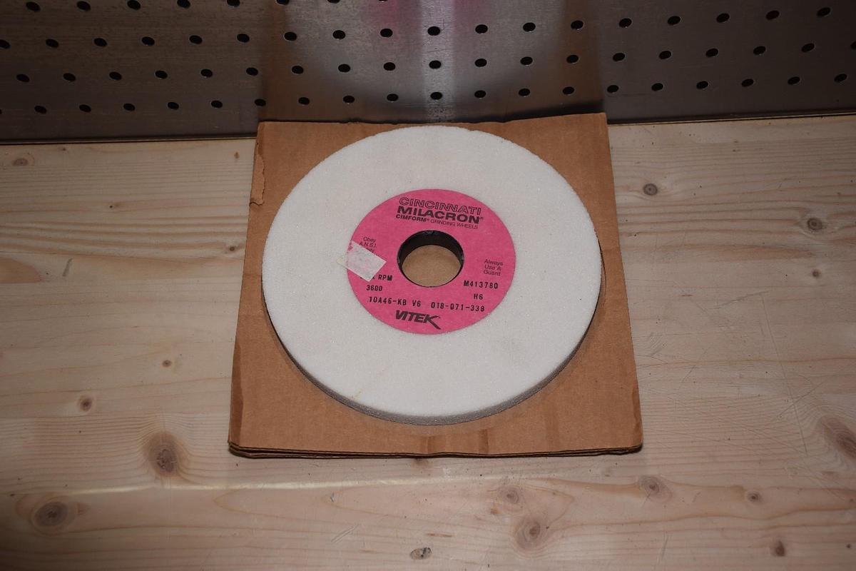 Cincinnati Milacron 10A46-KB-V6 Grinding Wheel, 018-071-338  7 x 1/2 x 1-1/4 NOS