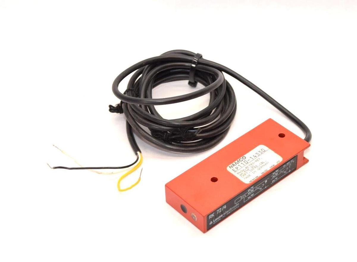 (NEW) NAMCO / LEUZE EP110-14330 RK 72/4 Photoelectric Retro Reflective Sensor