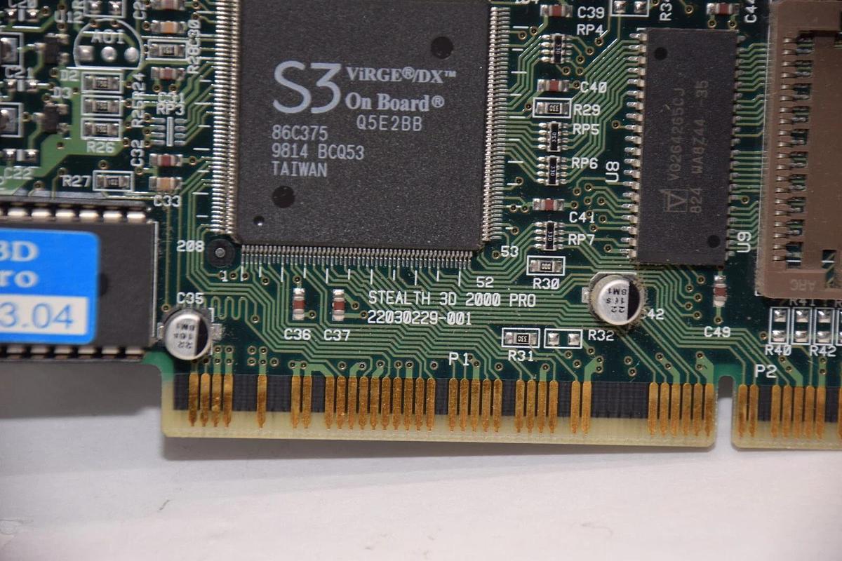 Used DIAMOND STEALTH 3D 2000 Pro 22030229-001 , 23030229-201 2MB Video Board Card
