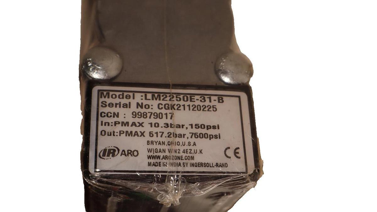 ARO Grease Pump LM2250E-31-B In: 10.3 bar 1500psi Out: 517.2 bar 7500psi (NEW)