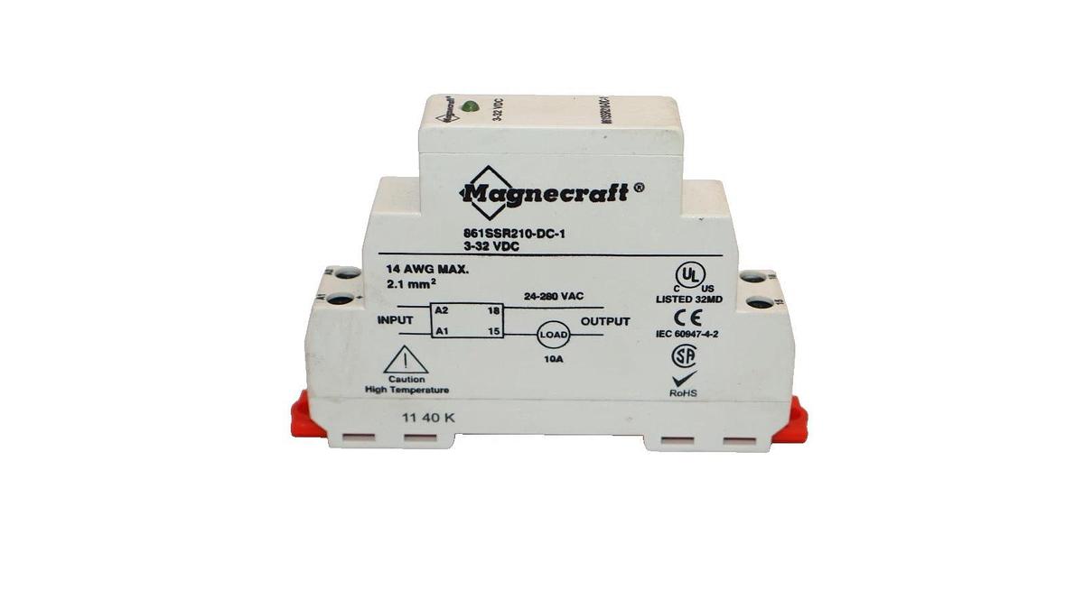 Used Magnecraft 861SSR210-DC-1 3-32Vdc Solid State Relay 861SSR210DC