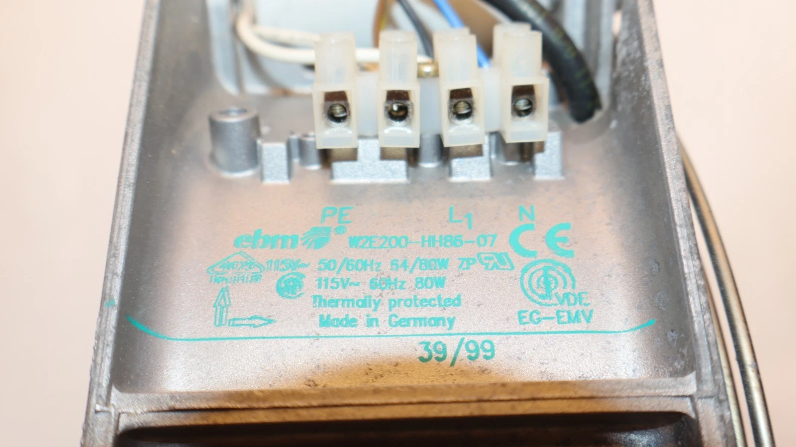 Used EBM Papst Fan W2E200-HH86-07 80W 60Hz 115V W2E200HH8607
