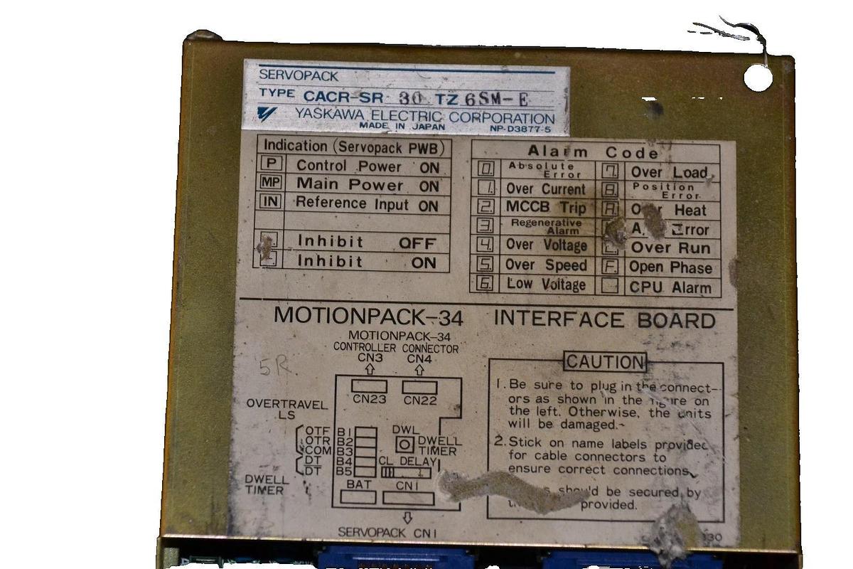 Used Yaskawa ServoPack Servo Controller Drive CACR-SR30TZSM CACR-SR30TZ6SM-E
