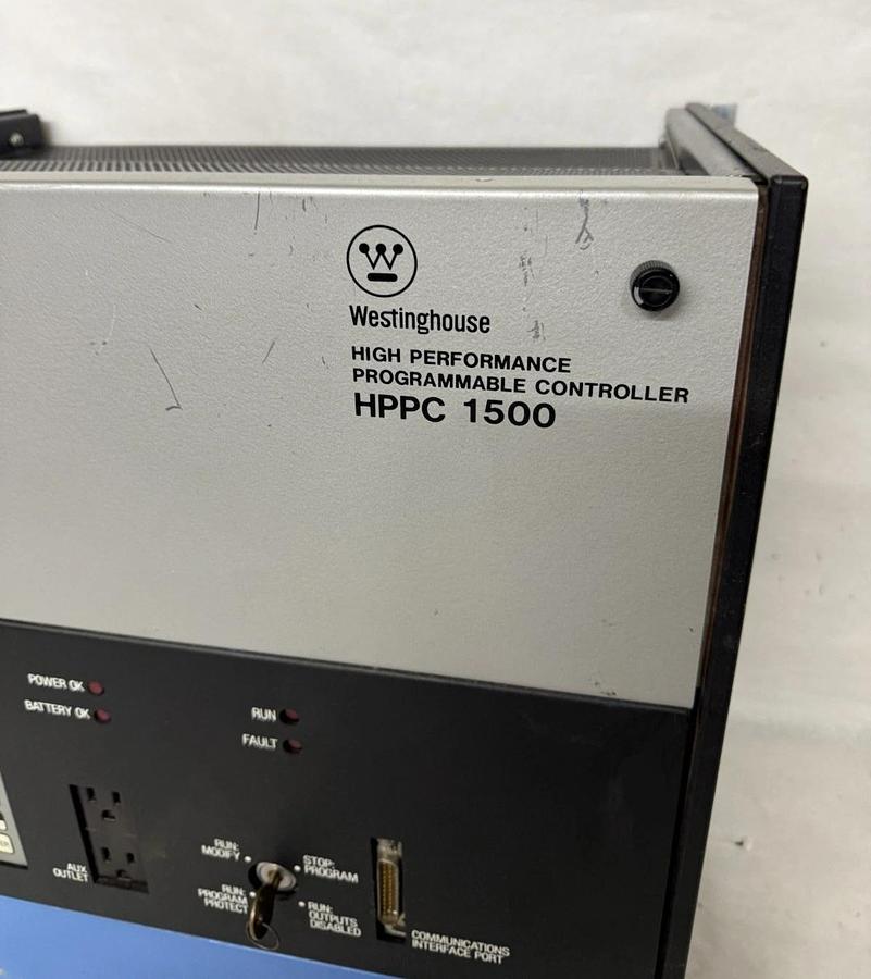 Used WESTINGHOUSE HPPC 1500-1 Programmable Controller 3D04161G01 2623D21, 2623D23