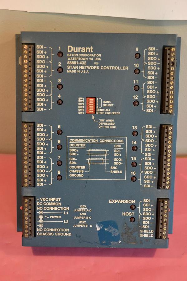 Used DURANT EATON STAR NETWORK CONTROLLER 58801-432 58801 432 58801432