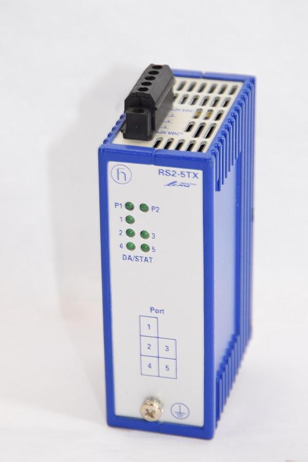 Used HIRSCHMANN RS2-5TX 24Vdc 0,13A Rail Switch