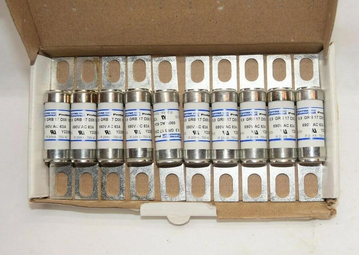 *ONE* FERRAZ SHAWMUT GRB17D08/63 DN17GB69V63 690Vac 63A 63 Amp A Protistor NEW