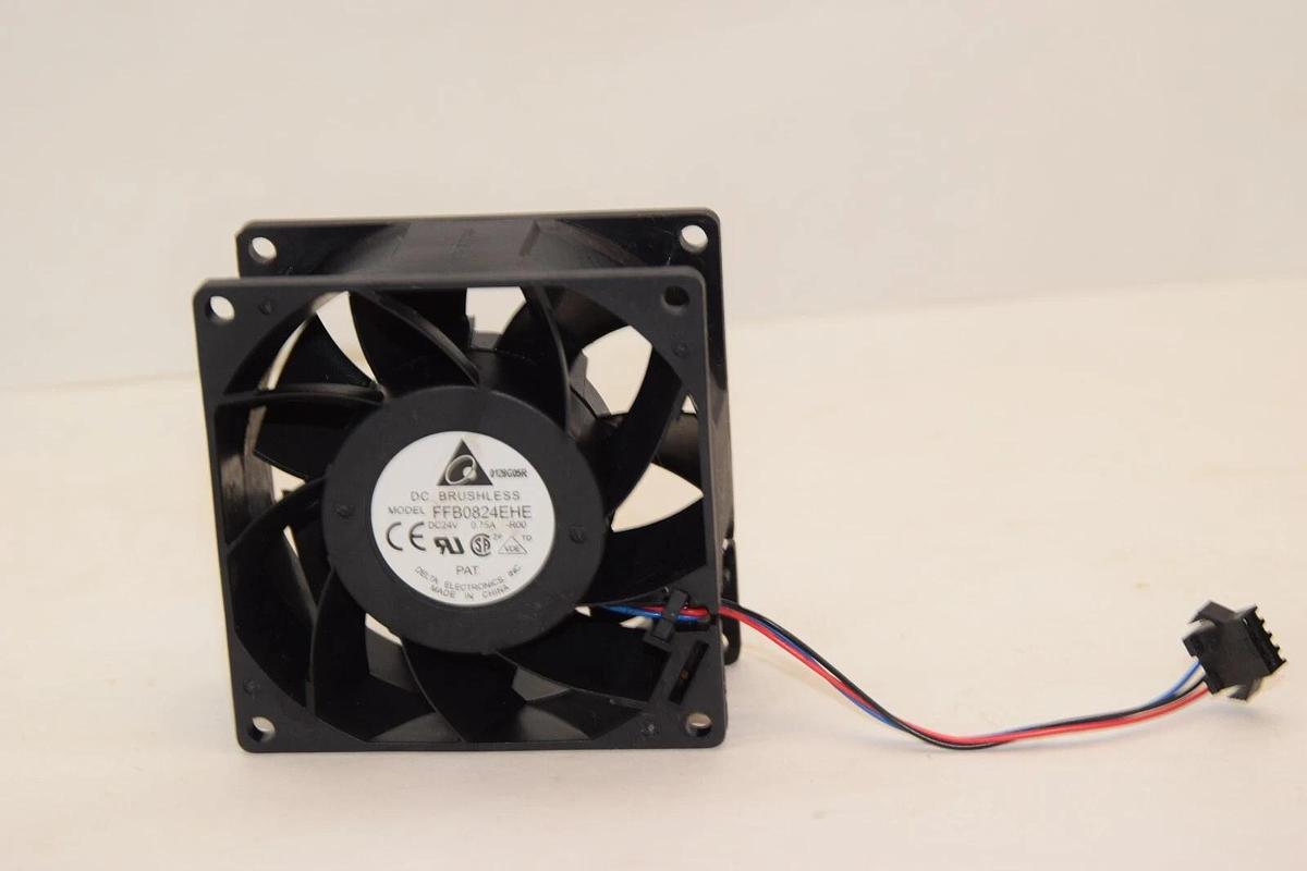 Used DELTA ELECTRONICS FFB0824EHE 24Vdc 0.75A DC Brushless Cooling Fan