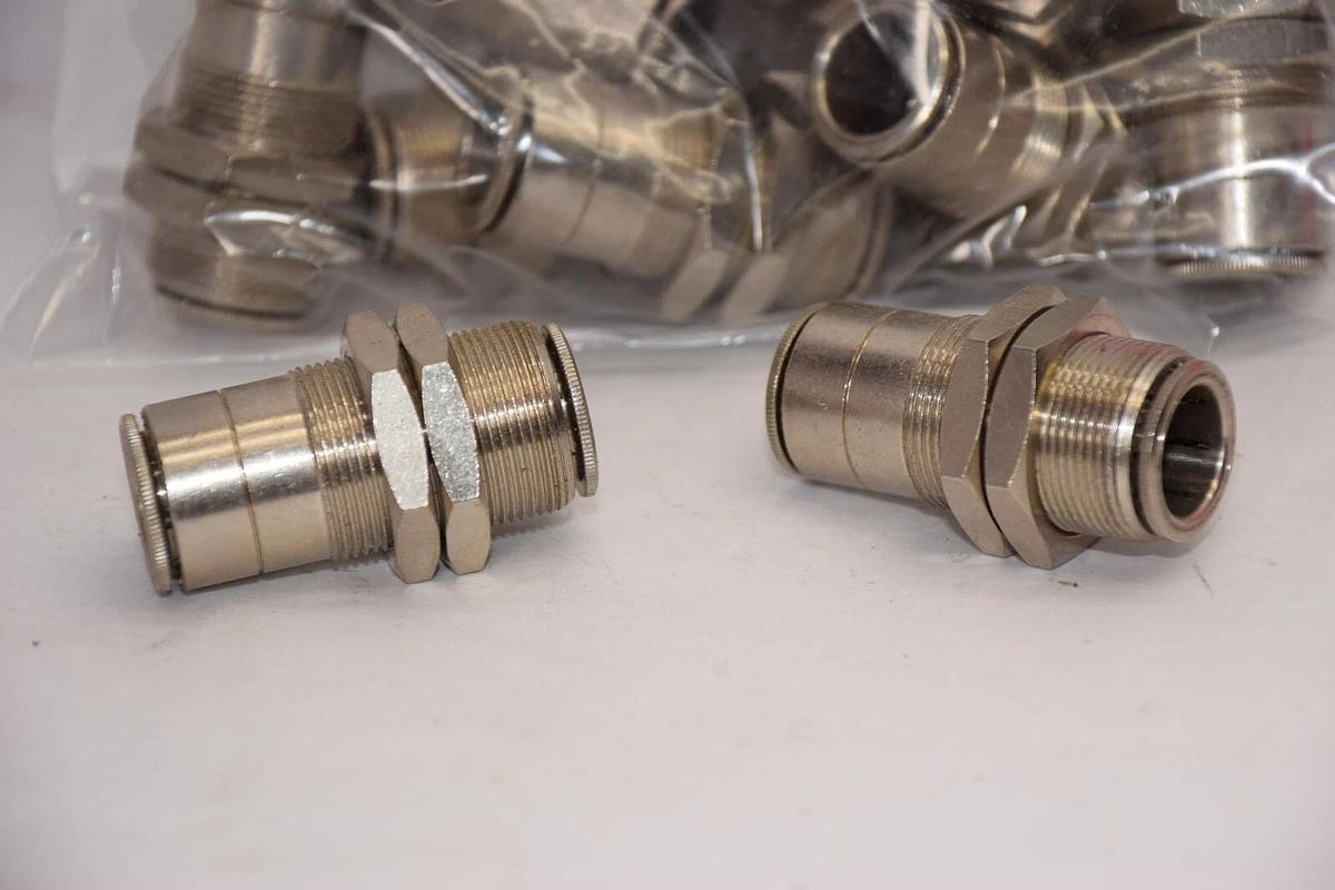 (NEW - Lot 11) Stainless Push-to-Connect 1/2" Straight Threaded Exterior Fitting