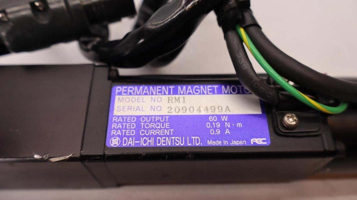 Used DAI-ICHI DENTSU NUTRUNNER NFT-401RM1-A55 Perm Magnet Motor RM1 Transd TD-40-NFS1