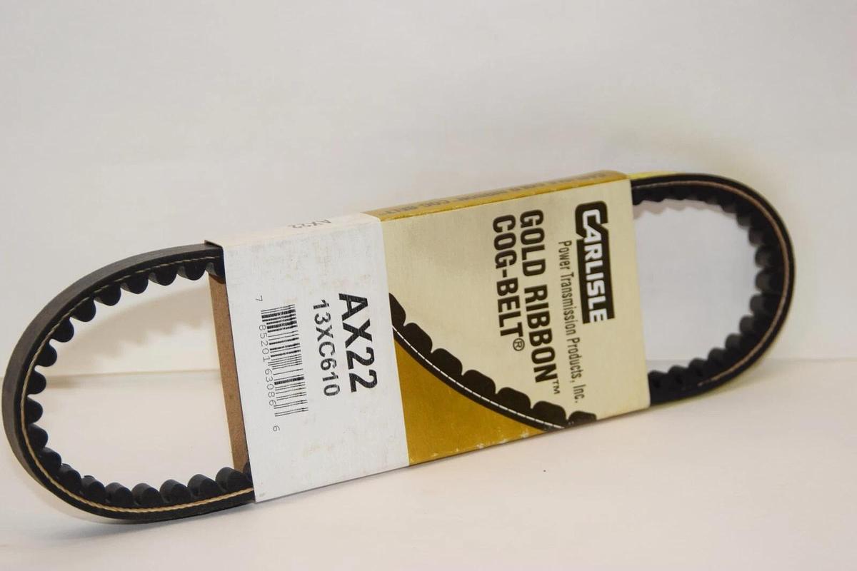(NEW) CARLISLE AX22 13xC610 Gold Ribbon Cogged V-Belt USA