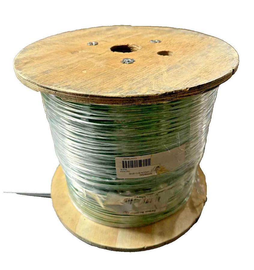 1000' RG Flex Wire 10 AWG DC Power L2 Green w/o Braid 10AWG-L2GN 3578 RHH-RHW2