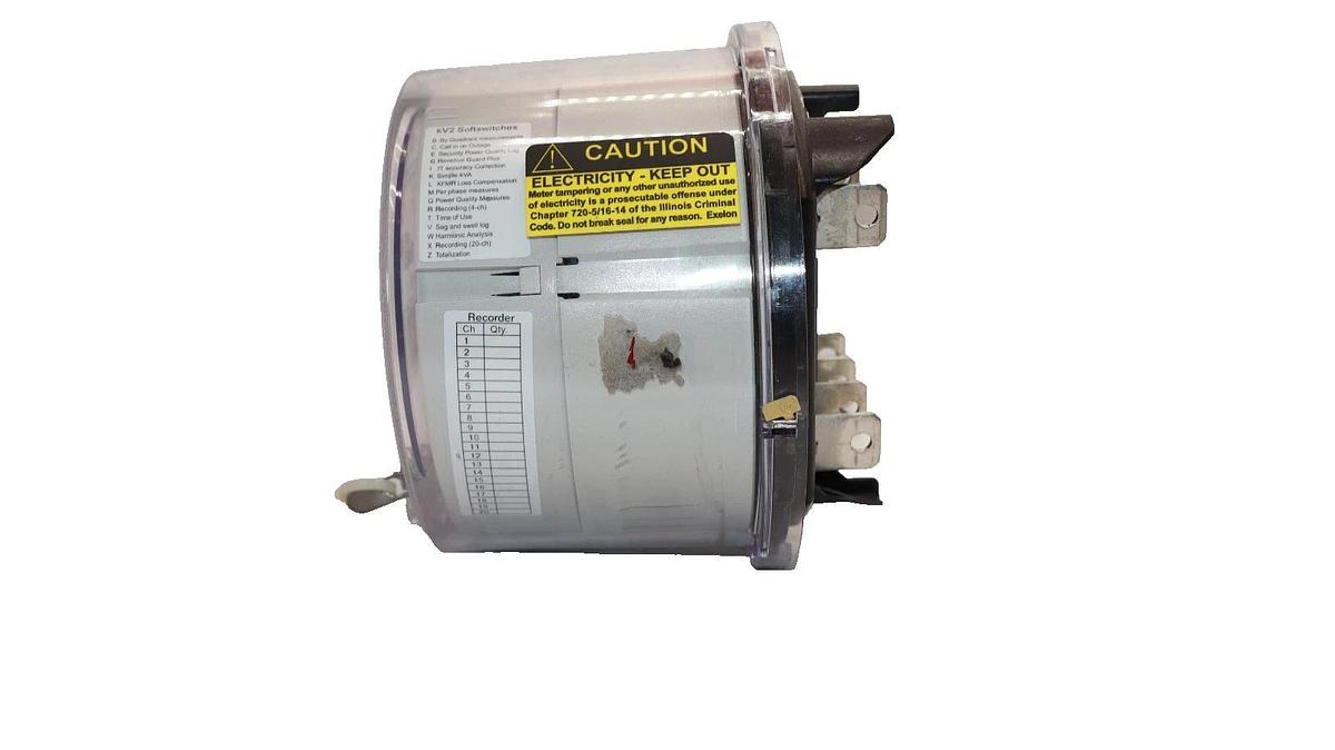 Used GE General Electric Enhanced Power Supply Meter, KV2C 230 214 503 WPANT40020-SA