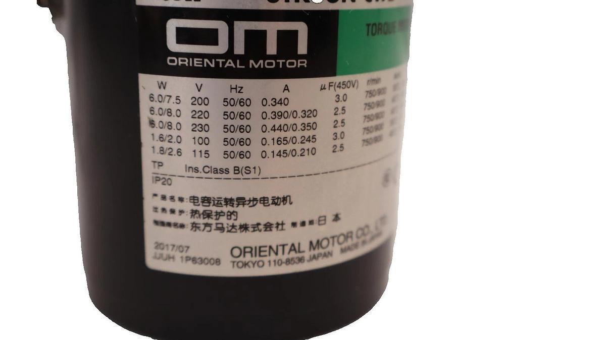 Used ORIENTAL MOTOR 3TK6GN-CW2 Torque Motor With 3GN18KF Gear Head