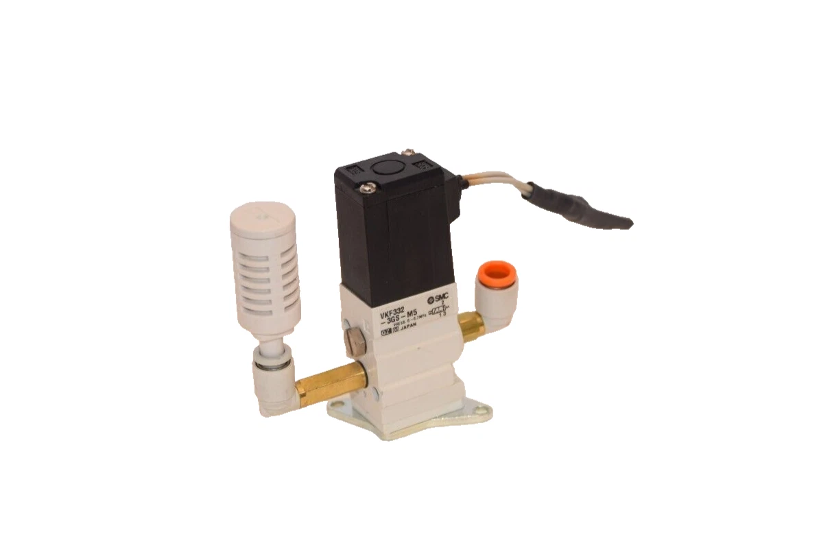 Used SMC VKF332-3GS-M5 0-0.7MPa Solenoid Valve Assembly